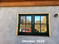 26. Oktober 2024 - die Laibungen außen werden gebaut