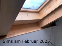 Sims beim Kaminzimmer