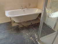 Am 14. Mai ist der Fußboden des Bads fast fertig