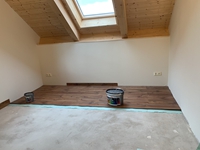 Das 4. Zimmer wird laminiert