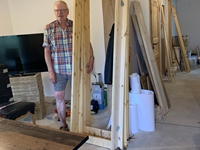 Die Türrahmen werden zusammengebaut