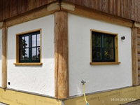 8.8.2025: Die beiden letzten Fensterbänke sind montiert