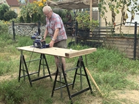 Nun werden die Arbeiten nach draußen verlegt