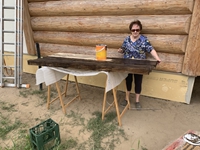 Nun werden die Arbeiten nach draußen verlegt