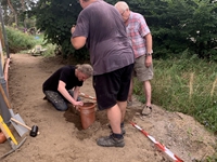 Die Vorbereitung für die Werkstatt / den Schuppen beginnt