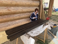 22.8.25: Es wird gestrichen und geschmirgelt