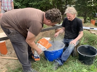 Das Fundament wird bald fertig