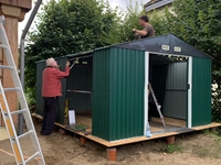 Weiter geht’s mit dem Schuppenbau