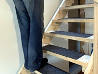 Die Treppe wird aufgehübscht