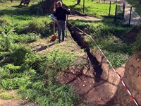 Till möchte »Micha Arbeit abnehmen« und schachtet auf eigenen Wunsch gerade (26.10.)