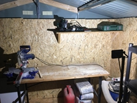 Der Schuppen wird weiter ausgebaut