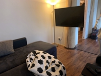  Der Fernseher hat seinen Platz gefunden