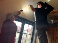 Lampen anbringen ... und weiter geht’s n&auml;chste Woche